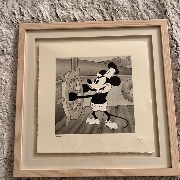 Disney Treasures Steamboat Willie Ltd Edition Serigraph FRAMED Mickey Mouse - Picture 7 of 8
